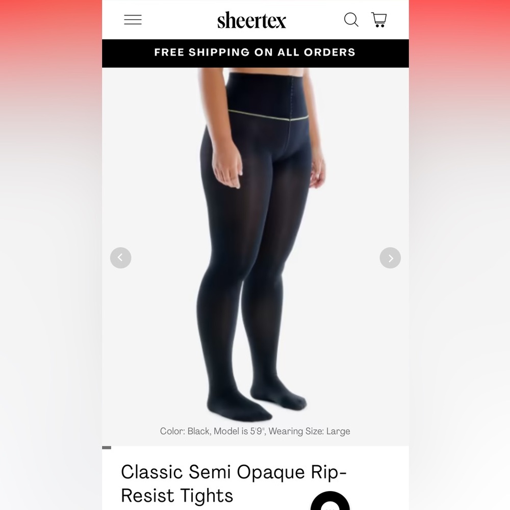 Classic Semi Opaque Rip-Resist Tights